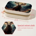 thumbnail image 5 of Starry Animals Velvet Portable Storage Box with Removable Compartment: Display Case, Jewelry Box, and Jewelry Stand - Gift, 5 of 7