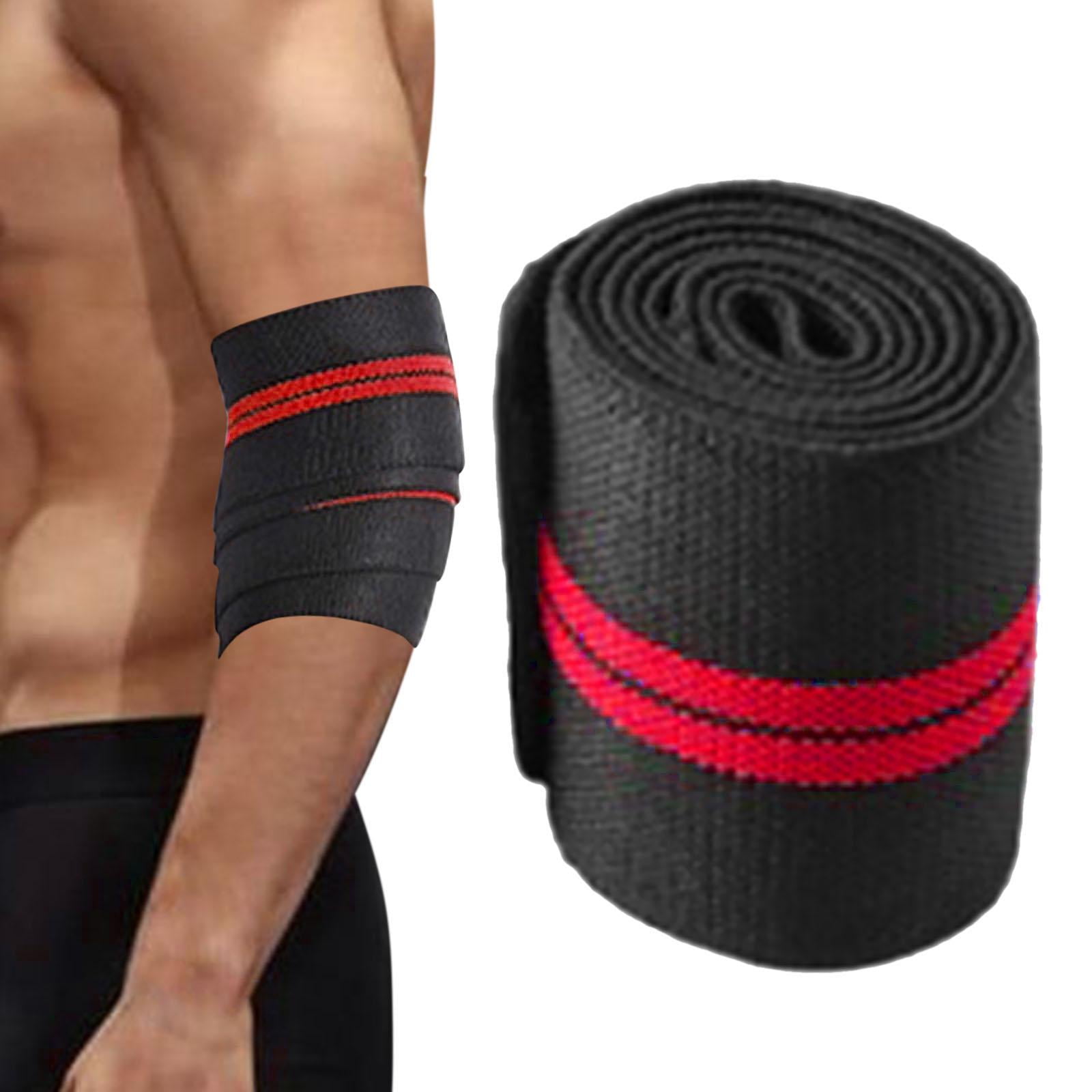 DimyFew 4x Elbow Wrap Elbow Support Strap Weight Lifting Elbow Protection Bodybuilding Arm Brace Elbow Brace Elbow Strap for Bench Press