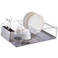 thumbnail image 2 of Chrome Plated Steel Dish Rack with Tray, 2 of 2