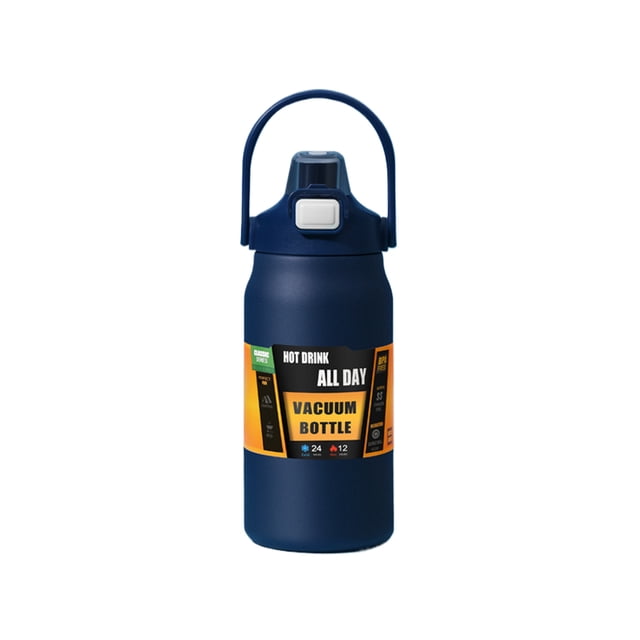 Botella de agua Cateissary 40 onzas ecológica sin BPA azul 1200ml