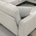 Sectional Sofa Couch, Chaise Lounge Modern Fabric Living Room Funiture