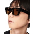 thumbnail image 3 of Gafas de sol AIEYEZO cuadradas con montura gruesa para mujeres y hombres, 3 of 7
