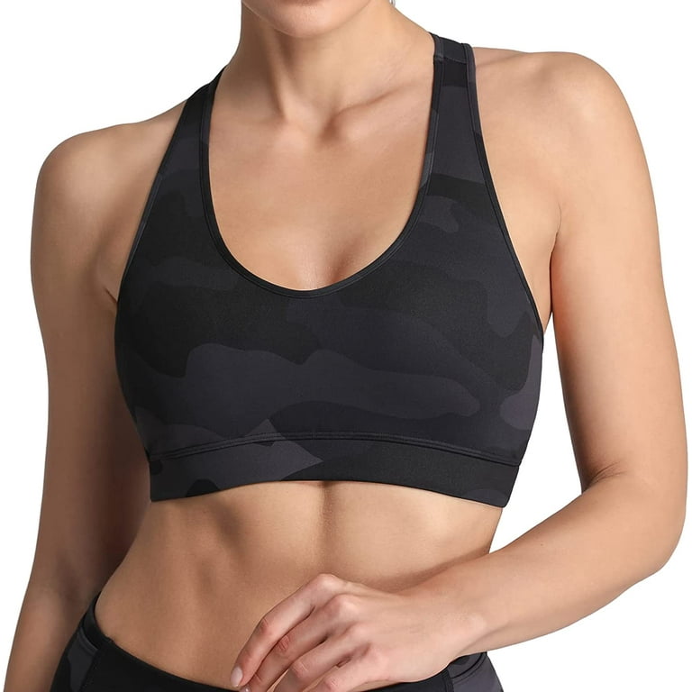 FITTIN Sports Bra for Women with Removable Cups Workout Racerback