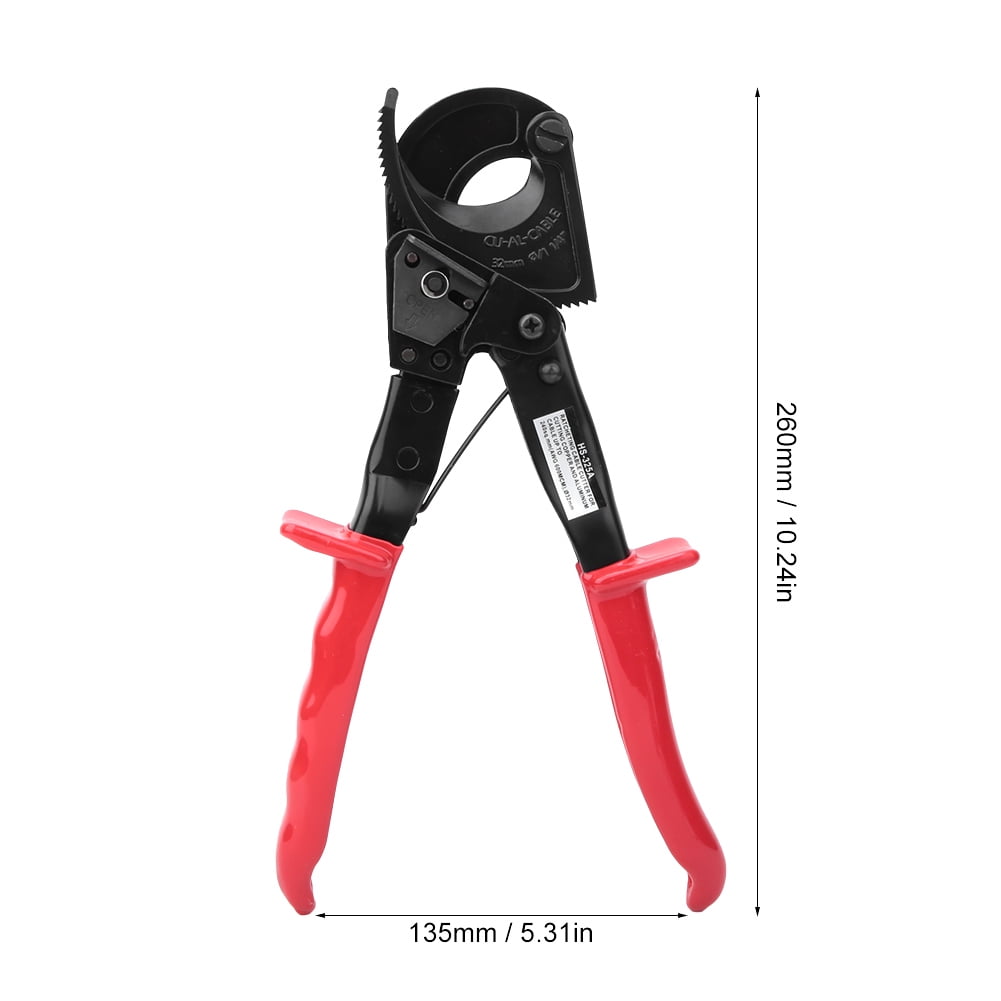 HS-325A Ratchet Cable Cutter Insulated HCS Copper Aluminum Cutting Tool 240mm (HS-325A )