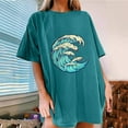 thumbnail image 2 of IROINNID Womens Short Sleeve Summer Beach Graphic Printed Women Casual Top Pullover T-shirt On Sale, 2 of 7