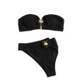 thumbnail image 3 of Laegsmetg Women Bikini Bra Briefs Set Two Piece Swimsuit Split Bathing Suit Shell Buckle Decoration, 3 of 6