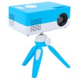 thumbnail image 5 of Mini proyector portátil LED para cine en casa, reproductor multimedia de vídeo, proyector con estante, 100-240V, blanco, azul, enchufe AU, 5 of 5