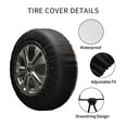 thumbnail image 4 of Kdxio Floral Ditsy for Tire Cover Wheel Protectors Tyre Covers Weatherproof Wheel Covers Universal Fit for Trailer Rv SUV Truck Camper Travel Trailers 15 inch, 4 of 8