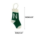 thumbnail image 3 of Hwkond Hanging Christmas Stockings Woolen Letter Christmas Stocking Ornament Christmas Stocking Ornament Letter Candy Stocking Ornament on Clearance, 3 of 6