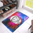 thumbnail image 2 of MKHERT Funny Cartoon Wild Tiger in Astronaut's Nebula Galaxy Space Suit Doormat Rug Home Decor Floor Mat Bath Mat 30x18 inch, 2 of 3