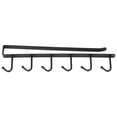 thumbnail image 4 of VIFER Rack de Almacenamiento Rack de Almacenamiento de Hierro Multifuncional con Ganchos para estantería Colgante de Armario de Cocina para el hogar Blanco/Negro 1PC(Negro), 4 of 5