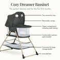 thumbnail image 4 of Evolur Cozy Dreamer Bassinet, Black, 4 of 22
