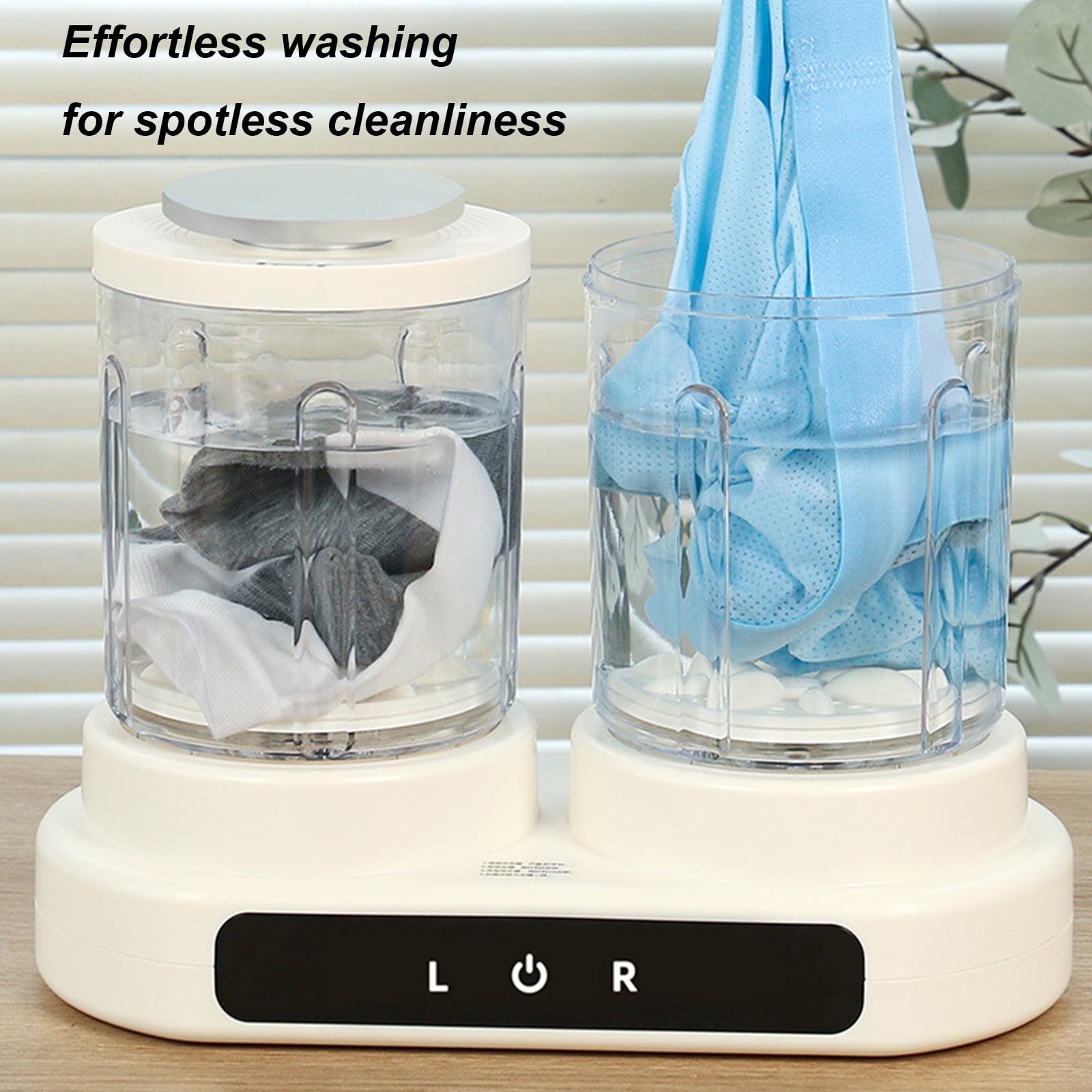 3L Portable Washing Machine, Mini Washer, Mini Laundry Machine with Twin Tub, Deep Cleaning of Underwear and Socks, Suitable for Homes, Apartments, Dorms, Hotels, Traveling