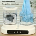 thumbnail image 3 of 3L Portable Washing Machine, Mini Washer, Mini Laundry Machine with Twin Tub, Deep Cleaning of Underwear and Socks, Suitable for Homes, Apartments, Dorms, Hotels, Traveling, 3 of 12