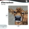 thumbnail image 4 of Stupell Industries Rustic Lodge Freckles The Cow Portrait Canvas Art, 30 x 30, by Sara G. Designs, 4 of 8