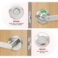 thumbnail image 5 of Bathroom Privacy Lock - Vacant/Occupied Indicator, Ansi Grade 2 Commercial Grade, Satin Chrome, 5 of 9