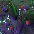 thumbnail image 4 of FANZC-PlayVital Thumbstick Caps for Xbox Series X/S, PS5/4, Switch Pro Controller - Oni Demons Silicone, 4 of 4