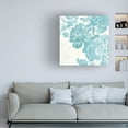 thumbnail image 2 of Trademark Fine Art 'Toile Roses V Teal' Canvas Art by Sue Schlabach, 2 of 4