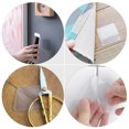 thumbnail image 3 of WHAMVOX 20Pcs Clear Acrylic Double Sided Pad for Home Use Traceless Transparent Double-Sided Tape, 3 of 8