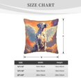 thumbnail image 4 of Zufioo Colorful Cloud Spotted Dog Print Velvet Border Throw Pillow Cover, Zipper Throw Pillow Protector for Cushions Sofa Bedroom Home Decorations-16"x16", 4 of 8