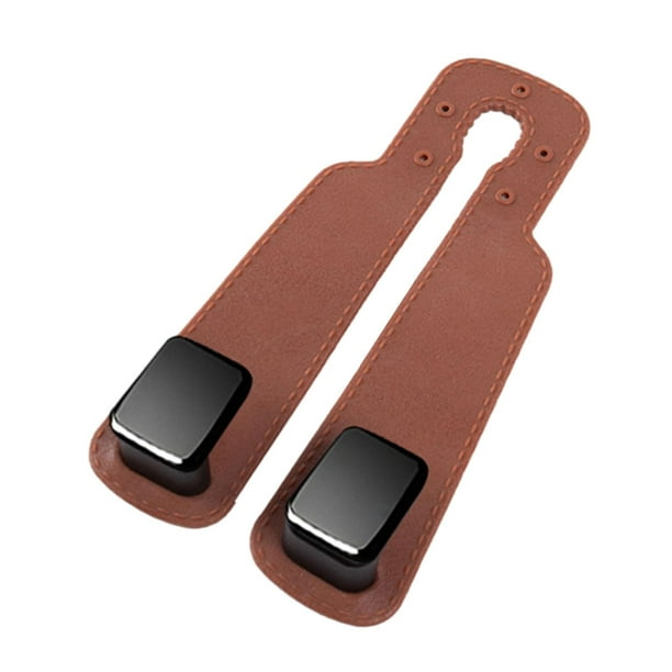 Ganchos para reposacabezas de asiento, colgador de bolsos, fácil instalación, multiusos, genérico, para asiento marrón