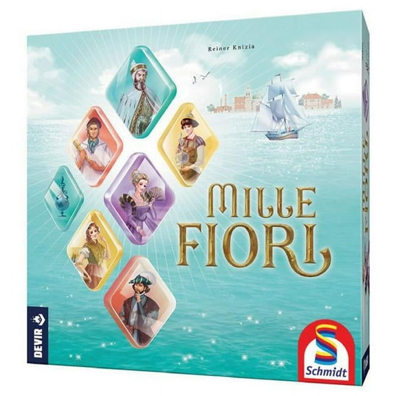 Devir - Mille Fiori, Board Game, Ingenious, Strategy Game, 2-4 Players, Multilanguage, Age  10