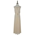 thumbnail image 2 of Feinuhan Womens Chiffon Cream Greek Goddess Inspired Long Maxi Beach Toga Dress, 2 of 5