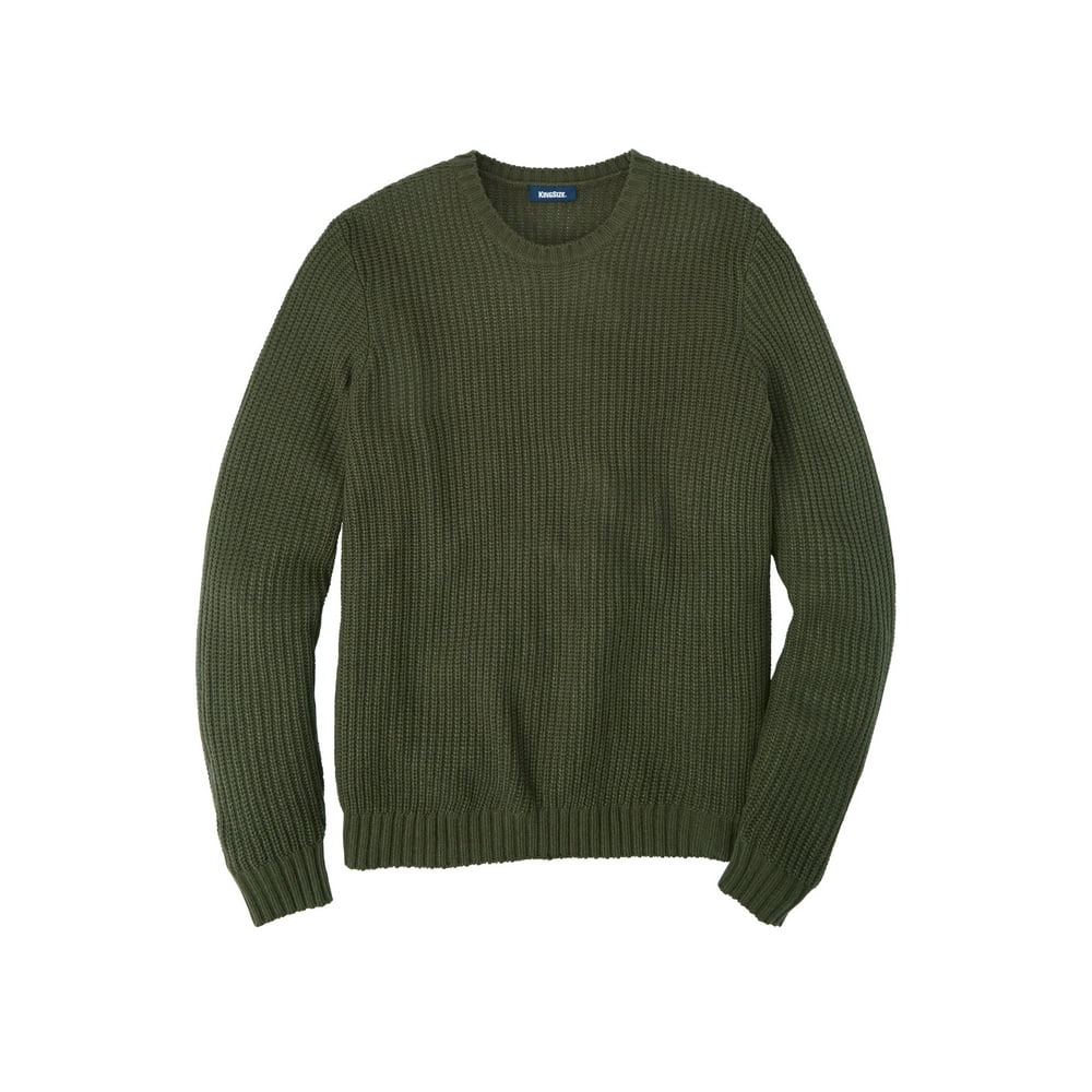 Kingsize Kingsize Men's Big & Tall Shaker Knit Crewneck Sweater