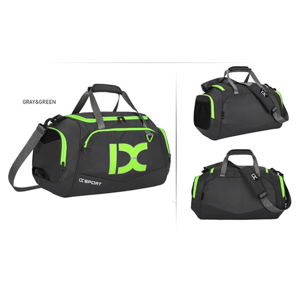 Bolsa De Ejercicios Bolsa deportiva de poliéster Mochila deportiva de gran capacidad para hombres y mujeres (gris verde) Sywqhk Para Estrenar