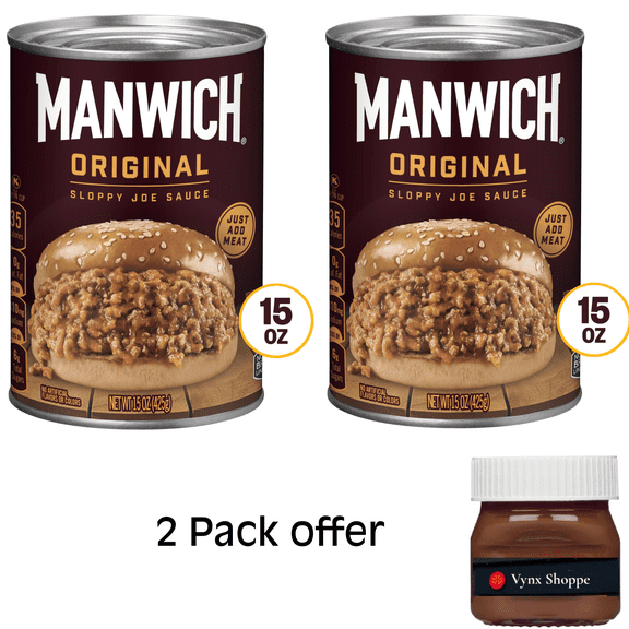 Manwich Original Sloppy Joe Sauce, Canned Sauce, 15 oz