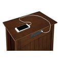 thumbnail image 4 of Convenience Concepts Edison End Table with Charging Station and Shelf, Espresso, 4 of 4