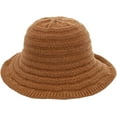 thumbnail image 4 of CoCopeaunts Women Bucket Hat Autumn Winter Soft Comfort Fisherman Hat Ladies Fashion Solid Color Packable Knitted Basin Hat, 4 of 8