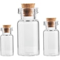 thumbnail image 4 of 10 piezas de tapón de corcho para botella de vidrio, decoración DIY, mini botella de vidrio, mini tarro de mensaje, corcho, pequeña botella de deseos de vidrio para fiesta de boda (3 ml-10 piezas), 4 of 6