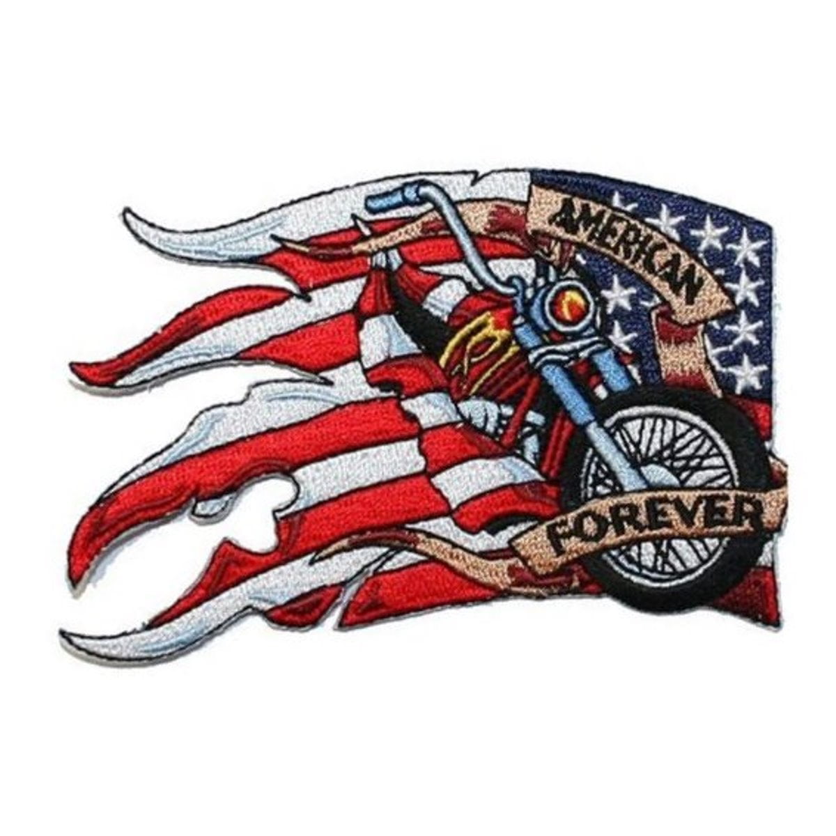 Biker Chopper moto American Flag USA DRAPEAU drapeau Aufbügler écusson patch