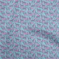 thumbnail image 1 of oneOone Popeline de Coton Turquoise Bleu2 Tissu Imprimé Matériel de Robe Tissu Imprimé Tissu au Mètre 56 Pouces de Large, 1 of 4