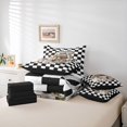 thumbnail image 6 of Homewish Chic High Heels Perfume 7-Piece King Bedding,Classic Books Handbag King Bed in a Bag,Brown,Black Reversible, 6 of 8