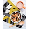 thumbnail image 3 of Yellow Black Geometric Kitchen Dish Towels for Drying Dishes Set of 3, Modern Art Abstract Grey Line Waffle Weave Microfiber Hand Tea Bathroom Towels Quick Dry & Absorbent Towel 12x12, 3 of 7