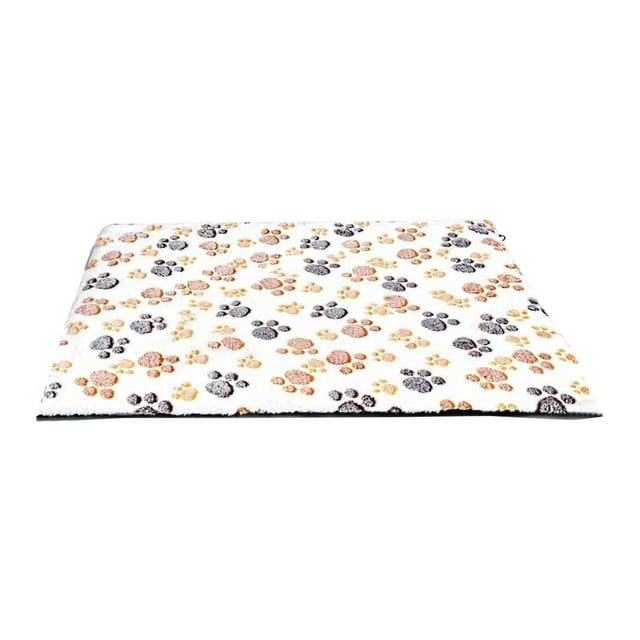 Cama autocalentable para gatos, almohadilla para mascotas, cálida, lavable, con funda extraíble, cojín autocalentable para perros, alfombrilla térmica Blanco 60x90cm
