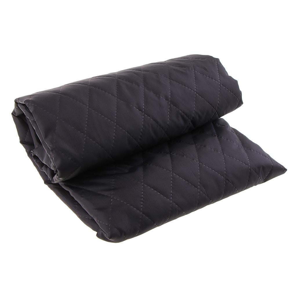 Elodie 100x 145cm Quilted Fabric Double Sides Lining Fabric For Winter Coats Black Black 145 X 100cm