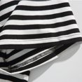 thumbnail image 6 of AHTJRT Men's Casual Short Sleeve Striped T Shirt Soft Relaxed Fit Trendy Stripe Pattern Versatile Any Occasion Blouse Black L, 6 of 8
