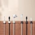 thumbnail image 4 of 12-Pack Magnetic Cable Clips, Durable Black Cord Organizers, Strong Adhesive Wire Holders For Taming Charging Cables, Phone Lines & Usb Cords, Keep Desk, Home & Office Neat &, 4 of 4