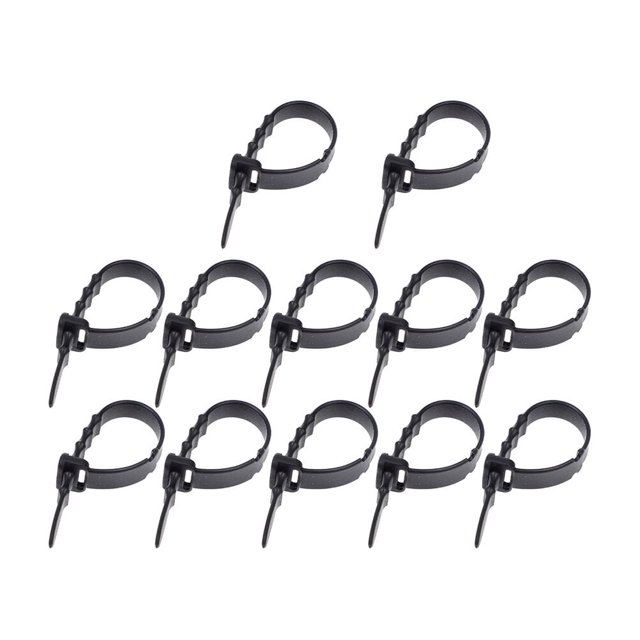 Bridas para cables, 12 unidades, soportes para auriculares, enrolladores, soportes resistentes, gel de sílice