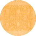 thumbnail image 1 of Ahgly Company Indoor Round Oriental Orange Modern Area Rugs, 3' Round, 1 of 4