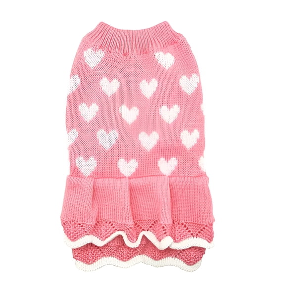 GASTROPOD Small Dog Sweaters Dachshund Sweaters for Dogs Female Girl Winter Warm Dog Princess Dress Clothes for Dachshund Chihuahua Corgi