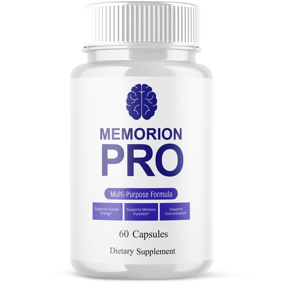 Memorion Pro Advanced Formula Brain Support Pills Maximum Strength Supplement 60 Capsules