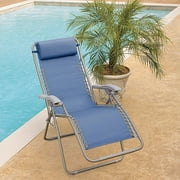 Hometrends Ultimate Bungee Folding Recliner, Blue