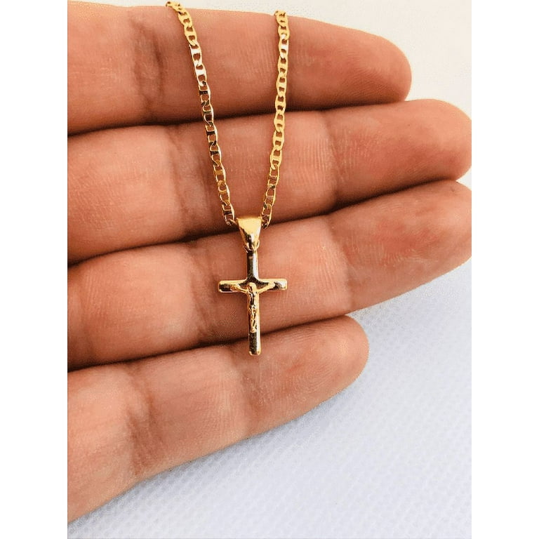 Flat 2024 cross necklace