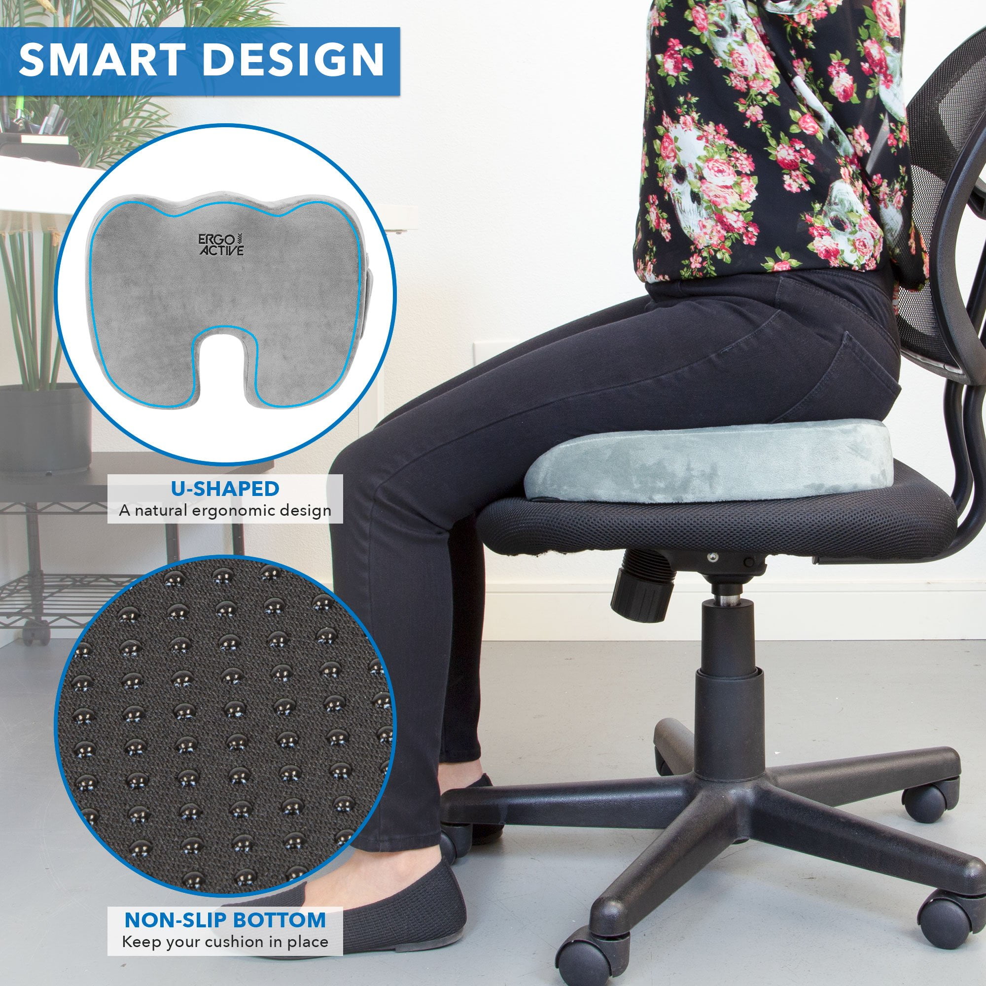 Silicone Gel Coccyx Seat Cushion - for Office / Chair / Car / Wheelcha –  VistaHue