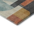 thumbnail image 3 of Addison Rugs Mayfield Premium Machine Washable Transitional Geometric Gray Round Rug, 8' X 8' Machine Washable Transitional Geometric Gray Oversized Sherpa Throw Blanket, 3 of 6