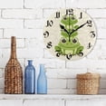 thumbnail image 3 of Silent Wall Clock Cute Frogs 10" Non-Ticking Battery Clock Rustic Retro Home Decorative for Living Room Kitchen Bathroom, 3 of 7